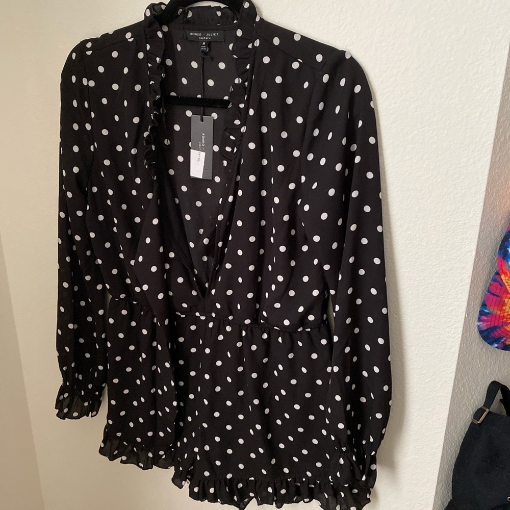 Polka dot romper